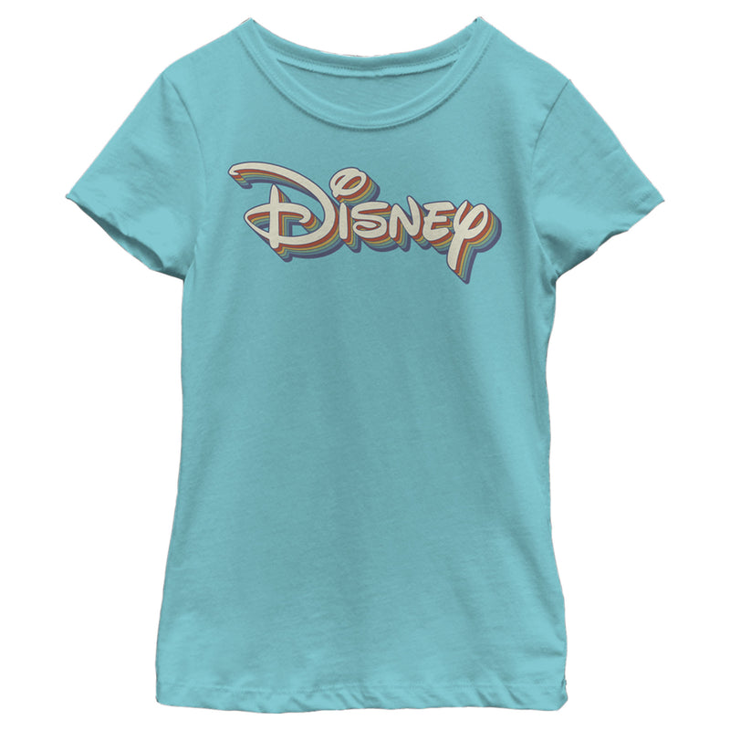 Girl's Disney Retro Logo T-Shirt