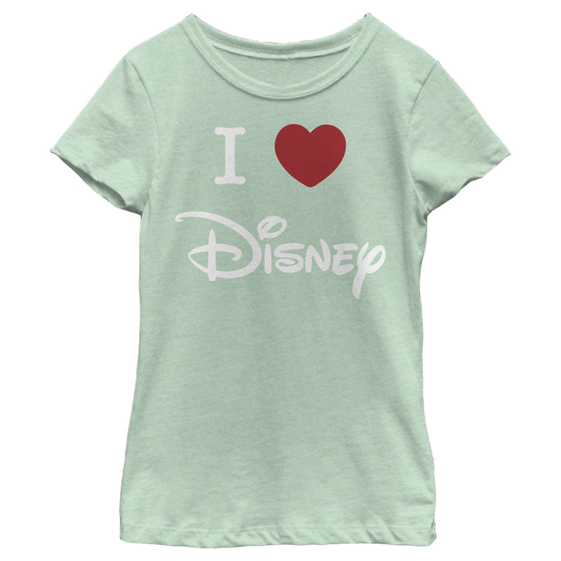 Girl's Disney I Heart Logo T-Shirt