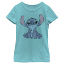Girl's Lilo & Stitch Watercolor Stitch T-Shirt