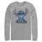 Men's Lilo & Stitch Watercolor Stitch Long Sleeve Shirt