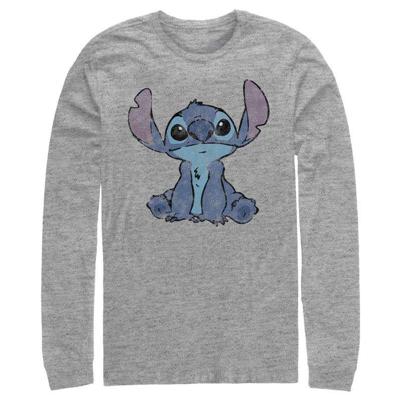 Men's Lilo & Stitch Watercolor Stitch Long Sleeve Shirt