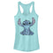 Junior's Lilo & Stitch Watercolor Stitch Racerback Tank Top