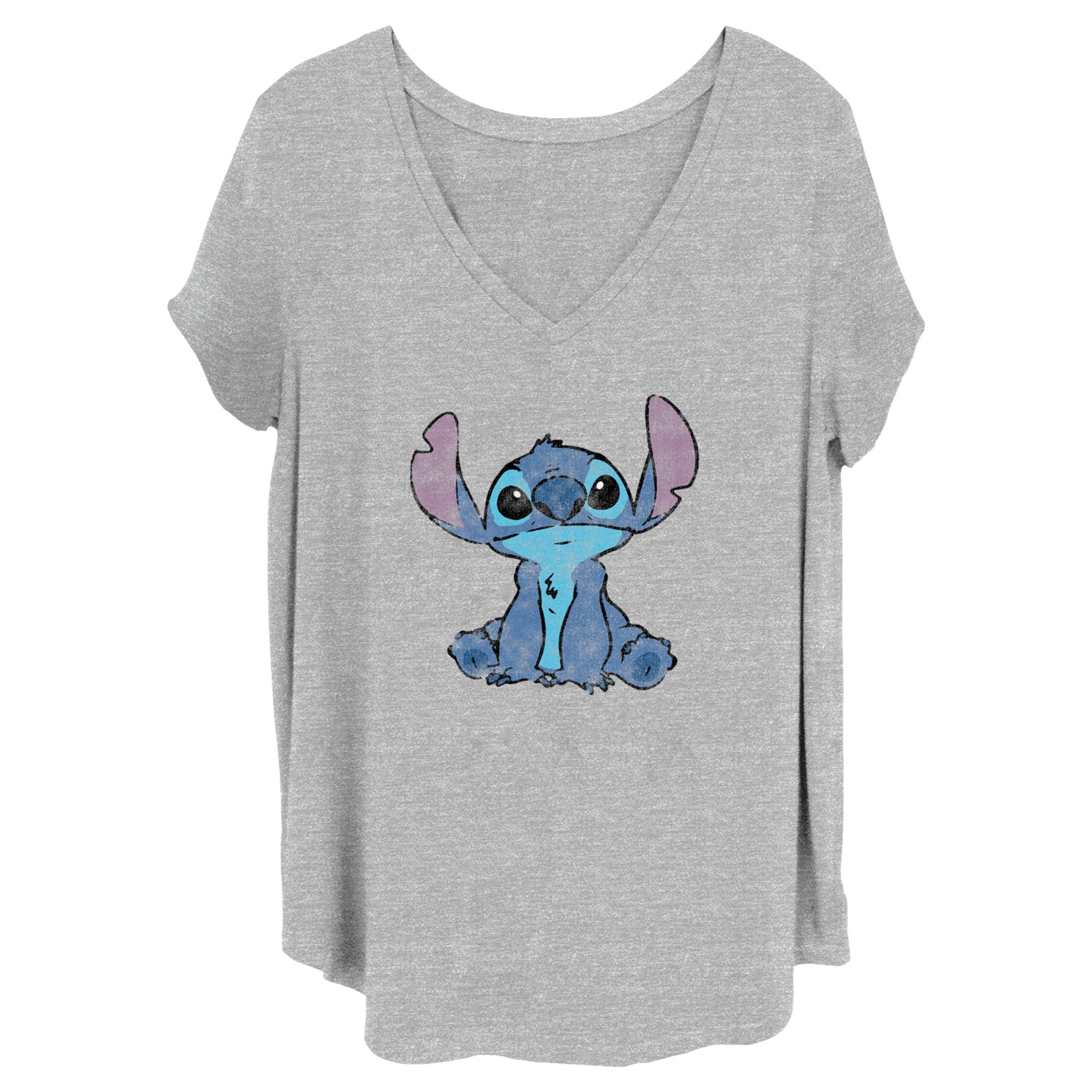 【HELLO SUNRISE】 HS Doodle Typo Stitch Tee / 追跡付 LILO & STITCH © DISNEY PRINTED T-SHIRT - White | ZARA United