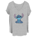 Junior's Lilo & Stitch Watercolor Stitch T-Shirt