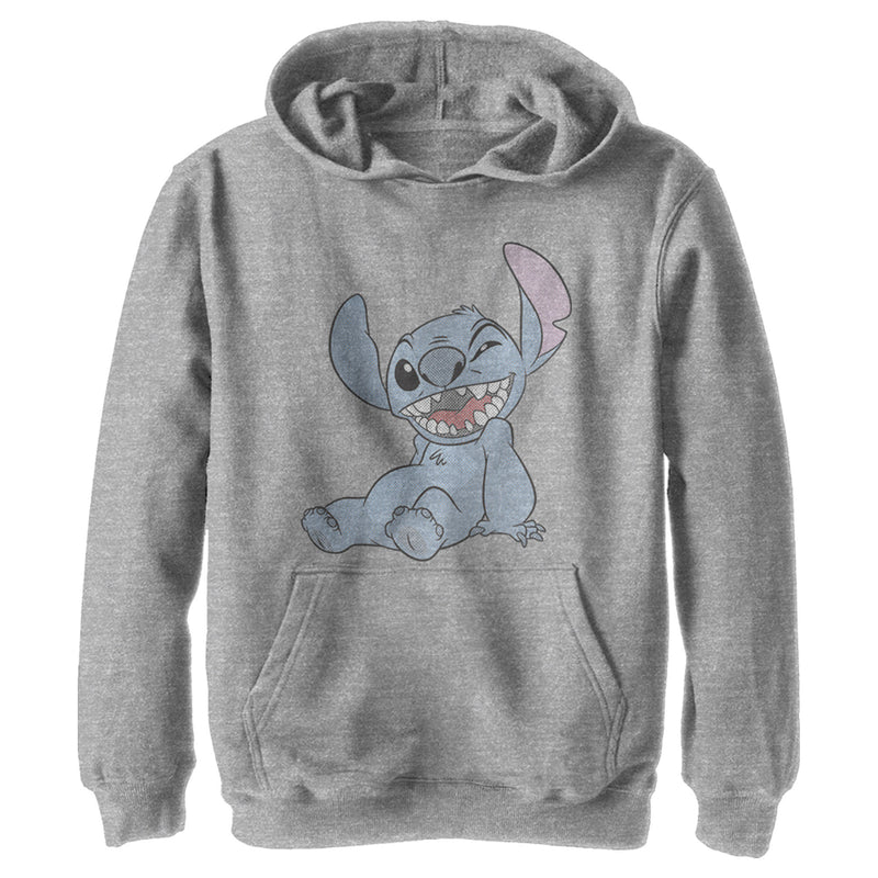 Boy's Lilo & Stitch Experiment 626 Halftone Smile Pull Over Hoodie