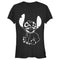 Junior's Lilo & Stitch Negative Black and White T-Shirt