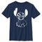 Boy's Lilo & Stitch Black and White Stitch T-Shirt