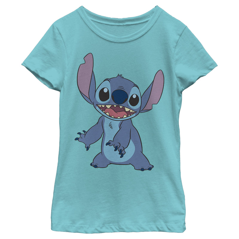 Girl's Lilo & Stitch Happy to See Me T-Shirt