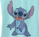 Junior's Lilo & Stitch Happy to See Me Racerback Tank Top