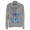 Junior's Lilo & Stitch Happy to See Me Cowl Neck Sweatshirt