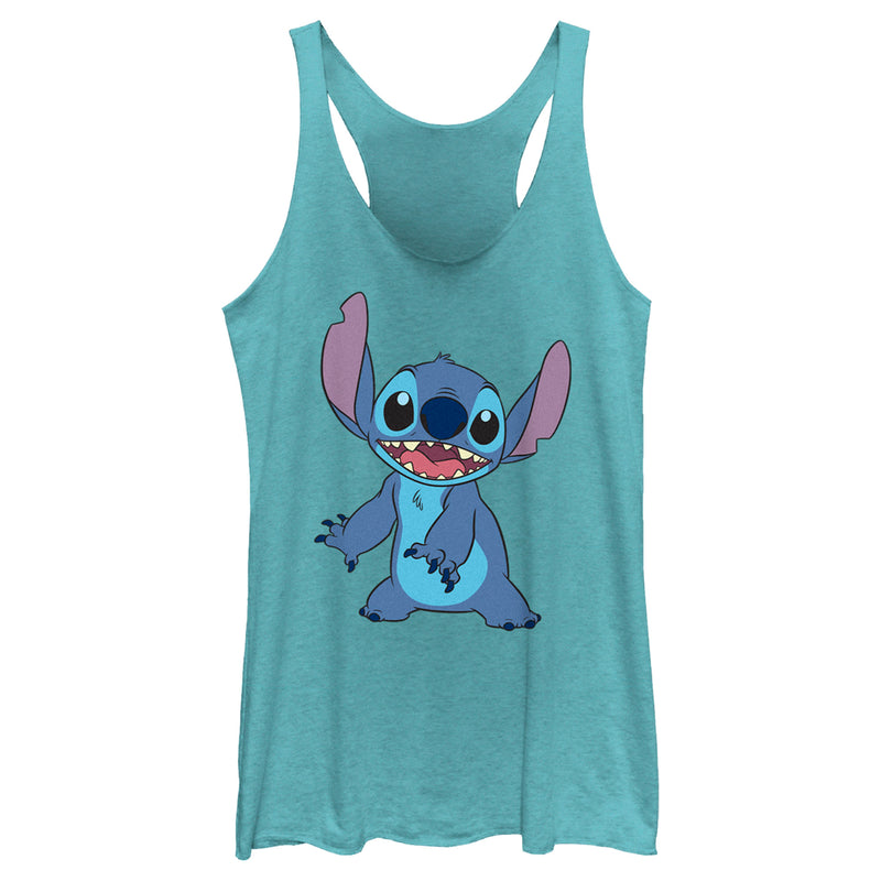 Women's Lilo & Stitch Happy to See Me Racerback Tank Top
