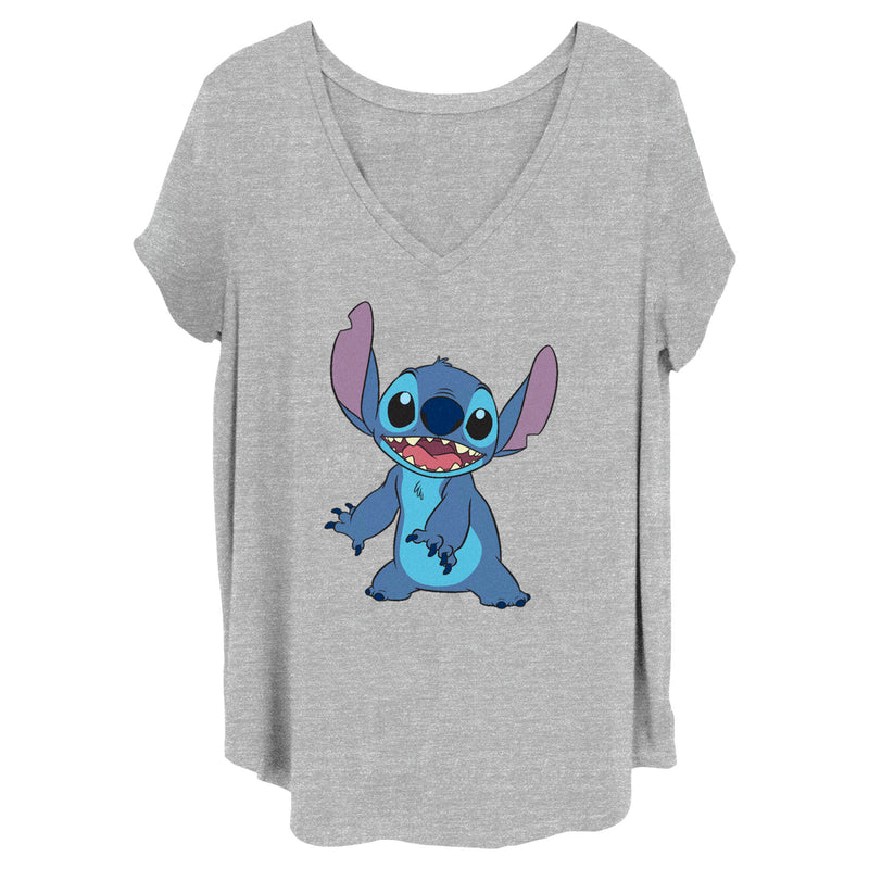 Junior's Lilo & Stitch Happy to See Me T-Shirt