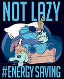 Men's Lilo & Stitch Not Lazy, Saving Energy T-Shirt