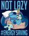 Boy's Lilo & Stitch Not Lazy, Saving Energy T-Shirt