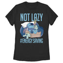 Women's Lilo & Stitch Not Lazy, Saving Energy T-Shirt