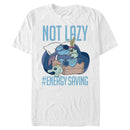 Men's Lilo & Stitch Not Lazy, Saving Energy T-Shirt