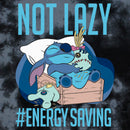 Junior's Lilo & Stitch Not Lazy, Saving Energy T-Shirt