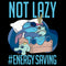 Junior's Lilo & Stitch Not Lazy, Saving Energy T-Shirt