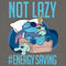 Junior's Lilo & Stitch Not Lazy, Saving Energy Sweatshirt