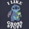 Women's Lilo & Stitch I Like Gross Stuff Stitch Distressed T-Shirt