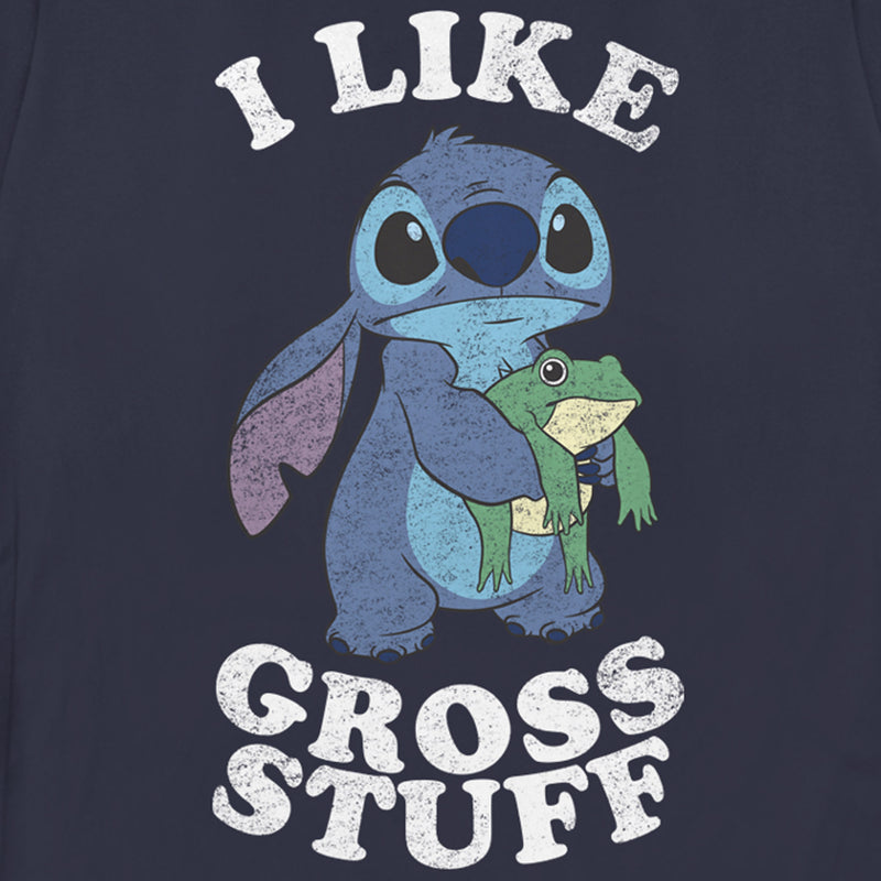 Women's Lilo & Stitch I Like Gross Stuff Stitch Distressed T-Shirt