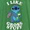 Women's Lilo & Stitch I Like Gross Stuff Stitch Distressed Racerback Tank Top