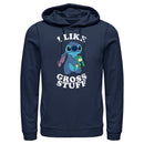 Men's Lilo & Stitch I Like Gross Stuff Stitch Distressed Pull Over Hoodie