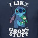Men's Lilo & Stitch I Like Gross Stuff Stitch Distressed Pull Over Hoodie