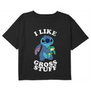 Girl's Lilo & Stitch I Like Gross Stuff Stitch Distressed T-Shirt