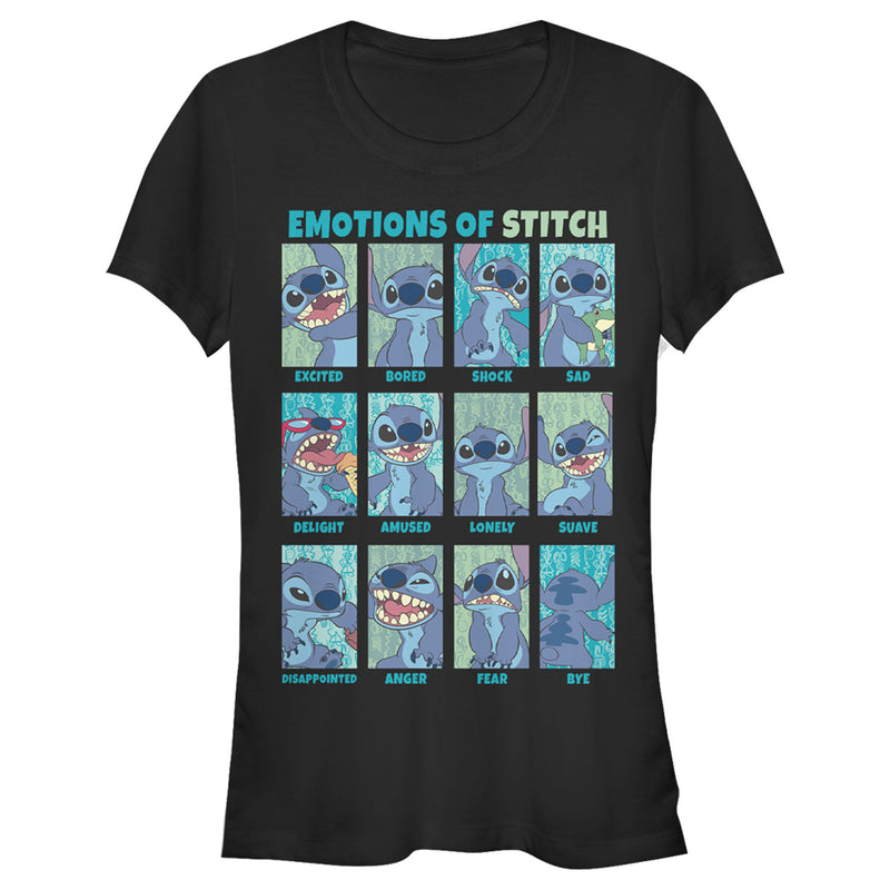 Junior's Lilo & Stitch Emotions Of Experiment 626 T-Shirt