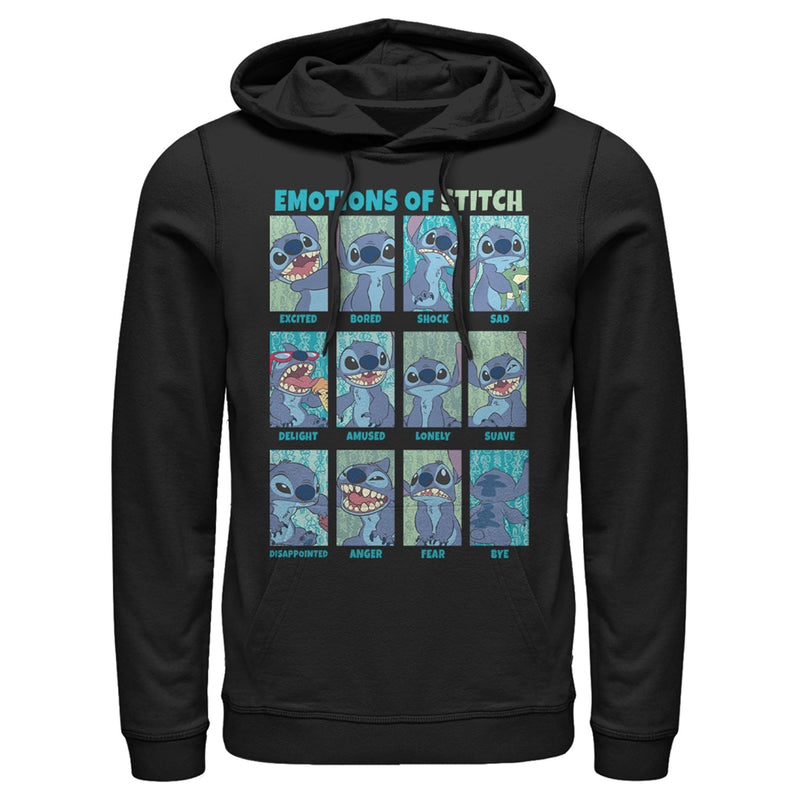 Men's Lilo & Stitch Emotions of 626 Pull Over Hoodie