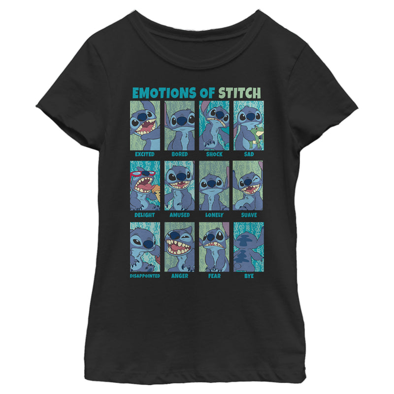 Girl's Lilo & Stitch Emotions of 626 T-Shirt