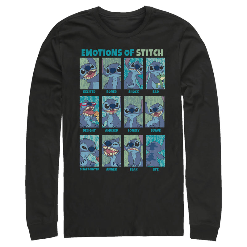 Men's Lilo & Stitch Emotions of 626 Long Sleeve Shirt