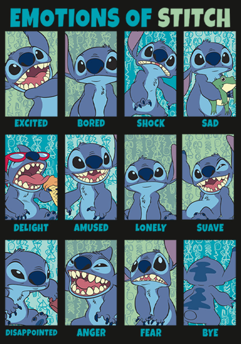 Men's Lilo & Stitch Emotions of 626 Long Sleeve Shirt