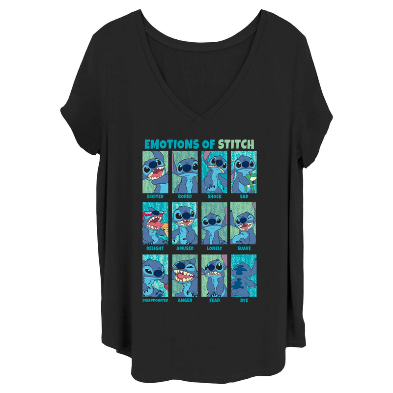 Junior's Lilo & Stitch Emotions of 626 T-Shirt