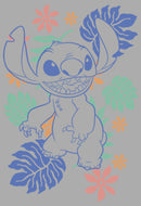 Boy's Lilo & Stitch Colorful Tropical Flowers T-Shirt