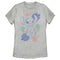 Women's Lilo & Stitch Colorful Tropical Flowers T-Shirt