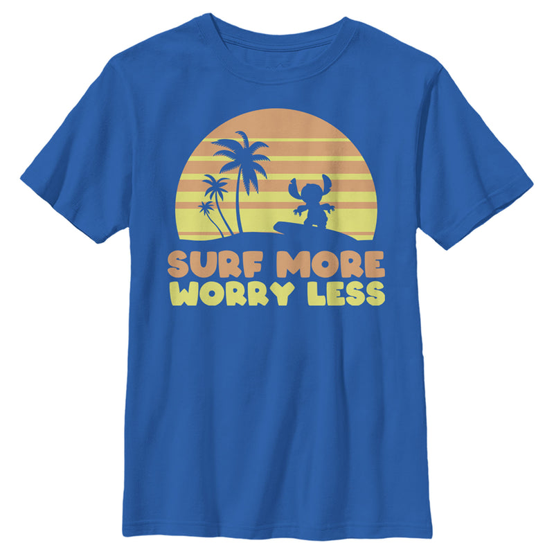 Boy's Lilo & Stitch Surf More Worry Less T-Shirt
