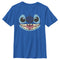 Boy's Lilo & Stitch Large Face Stitch T-Shirt