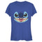 Junior's Lilo & Stitch Big Face Stitch T-Shirt
