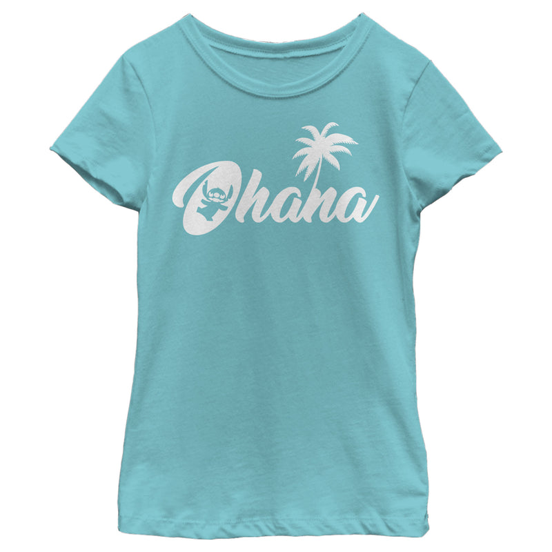 Girl's Lilo & Stitch Ohana Silhouette T-Shirt