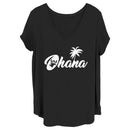 Junior's Lilo & Stitch Ohana Silhouette T-Shirt