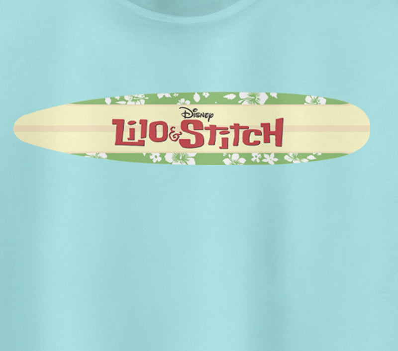 Junior's Lilo & Stitch Classic Surfboard Logo Racerback Tank Top