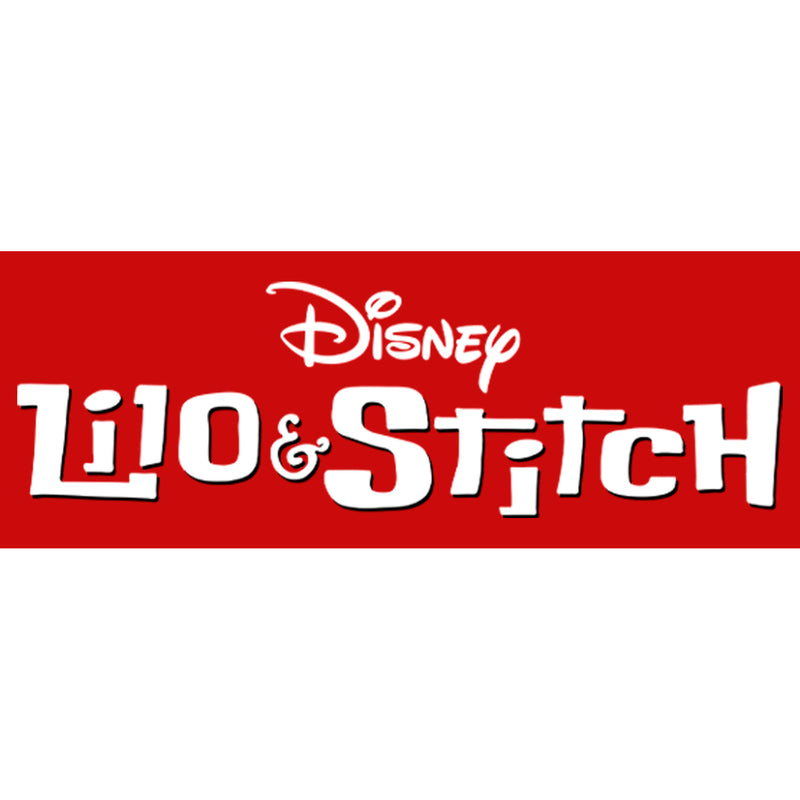 Boy's Lilo & Stitch White Movie Title Logo T-Shirt