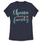 Women's Lilo & Stitch Blue and Red Ohana means Family T-Shirt