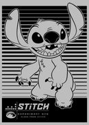 Men's Lilo & Stitch Black and White Experiment 626 Smiles T-Shirt