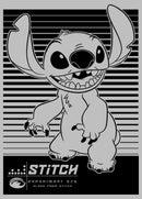 Women's Lilo & Stitch Black and White Experiment 626 Smiles T-Shirt