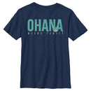 Boy's Lilo & Stitch Bold Ohana means Family T-Shirt