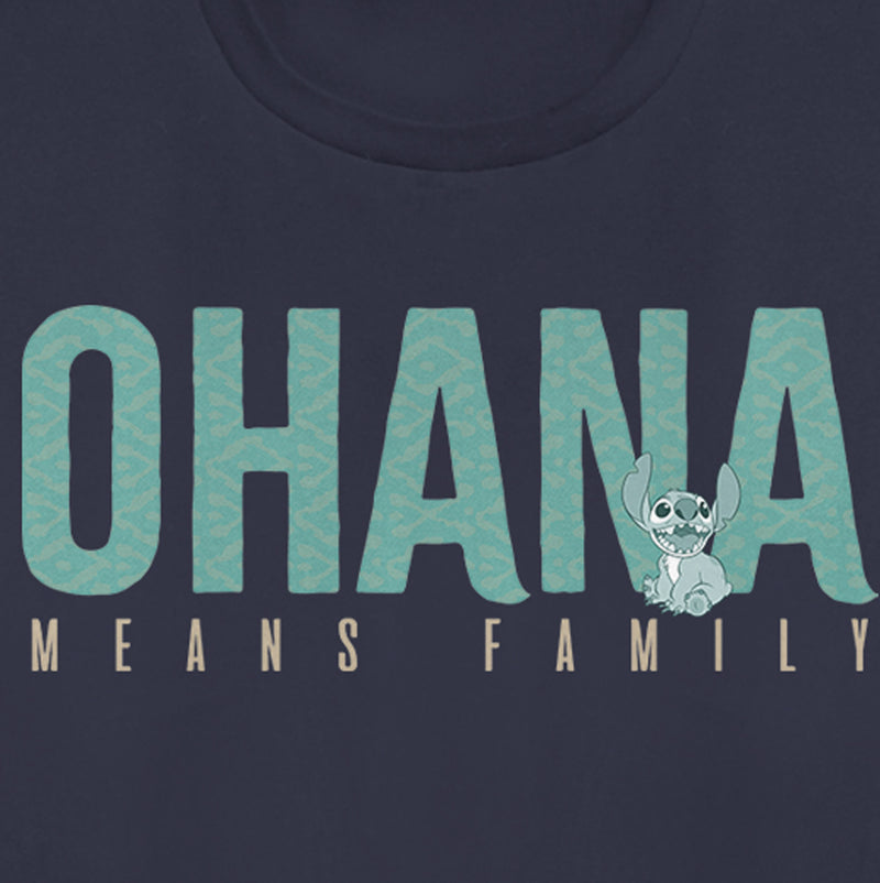 Women's Lilo & Stitch Bold Ohana means Family T-Shirt