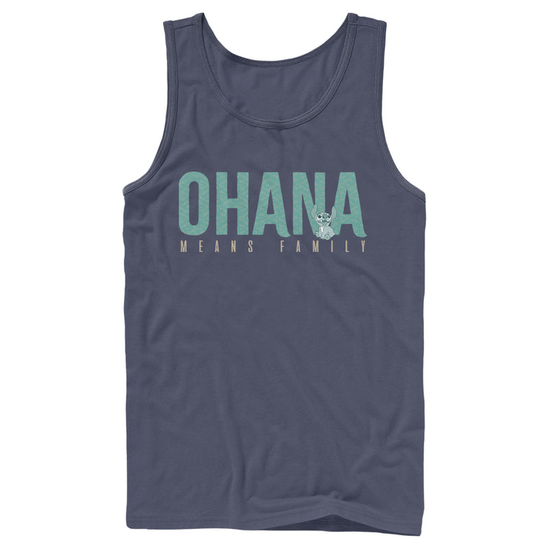 Men's Lilo & Stitch Bold Ohana means Family Tank Top